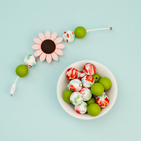 Garden Bloom Silicone Beads